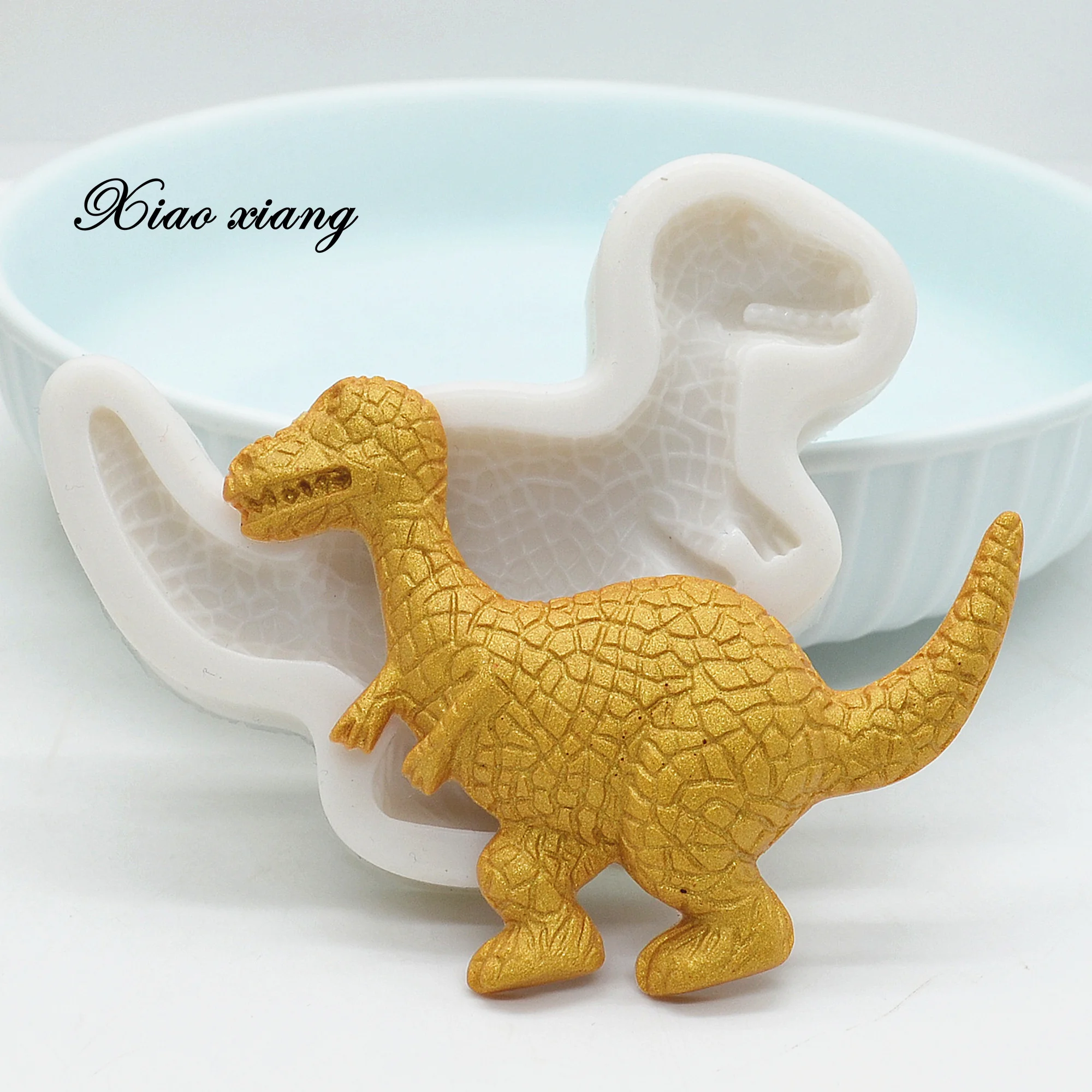 3D Dinosaur Silicone Mold Candy Chocolate Fondant Molds Baby Birthday Cake Decorating Tools DIY Cookie Baking Mould