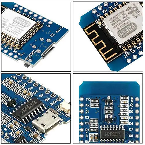 BME280 Temperature Humidity Atmospheric Pressure Sensor + 0.96" IIC OLED LCD Screen LED + D1 Mini ESP8266 Board for Arduino