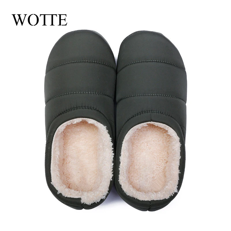 Home Slippers Winter Man Slippers House Cotton Shoes Fleece Warm Anti-skid Man Slippers Plus Size High Quality обувь мужская