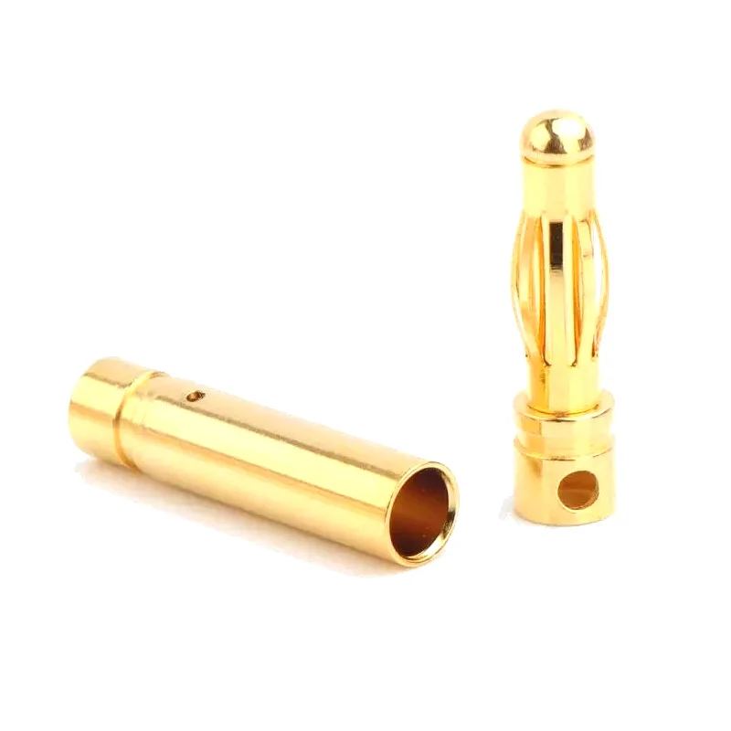 20pcs/lot 4.0mm 4mm Gold Bullet Connector for RC battery ESC (10 pair)