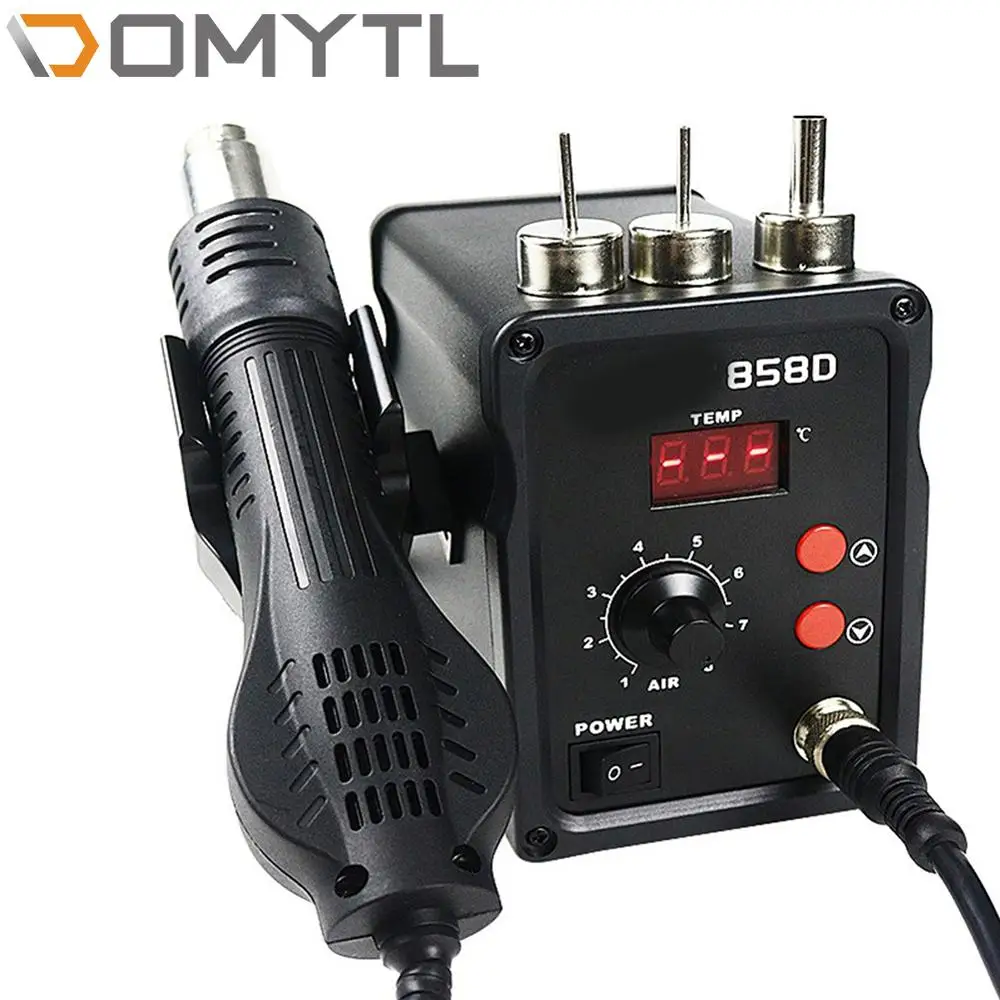 

Rework Hot Air Soldering Station ESD Digital Display Heat Gun Welding Blower Gun 220V 10 To 500 Degree Welding Repair Machine