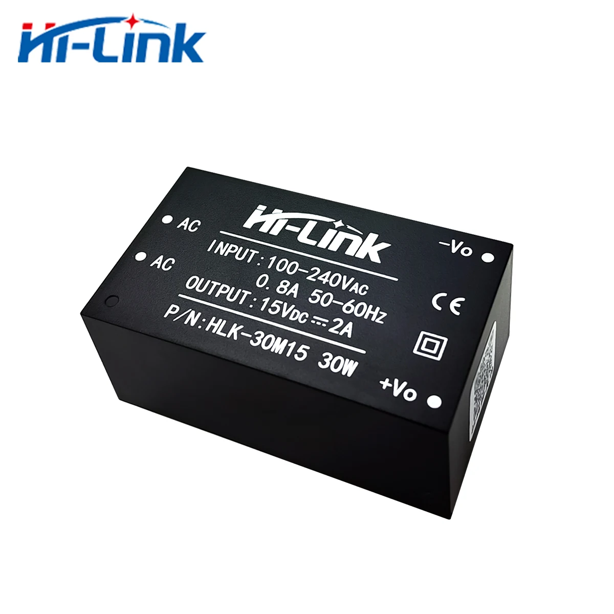 Free Shipping 2pcs/Lot New Original 30W 15V 2A Output Hilink AC DC Power Supply Module HLK-30M15