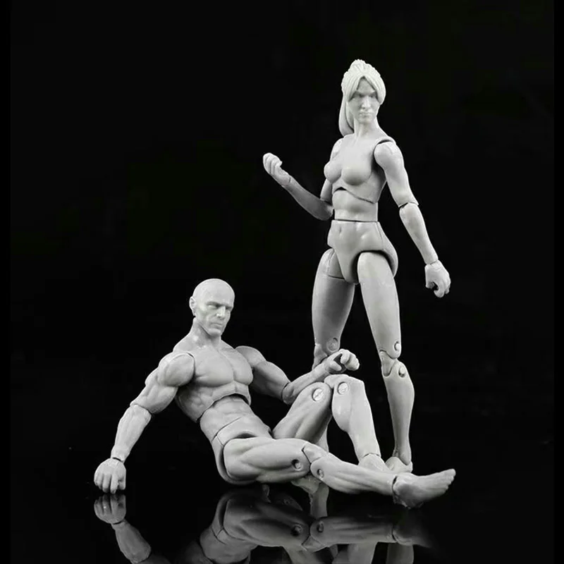 3.75-inch Figma Action Figure Toys 1:18 DIY Joints Body Artist Movable Limbs Male Female Model Mannequin Art Sketch Draw Dolls
