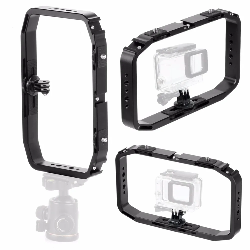 Handheld Griff Stabilisator Living Vlog Kamera Käfig Telefon Video Rig Halterung für Dji Osmo Action/Yi/Eken für Gopro 13 12 Filmemachen – Detail 27