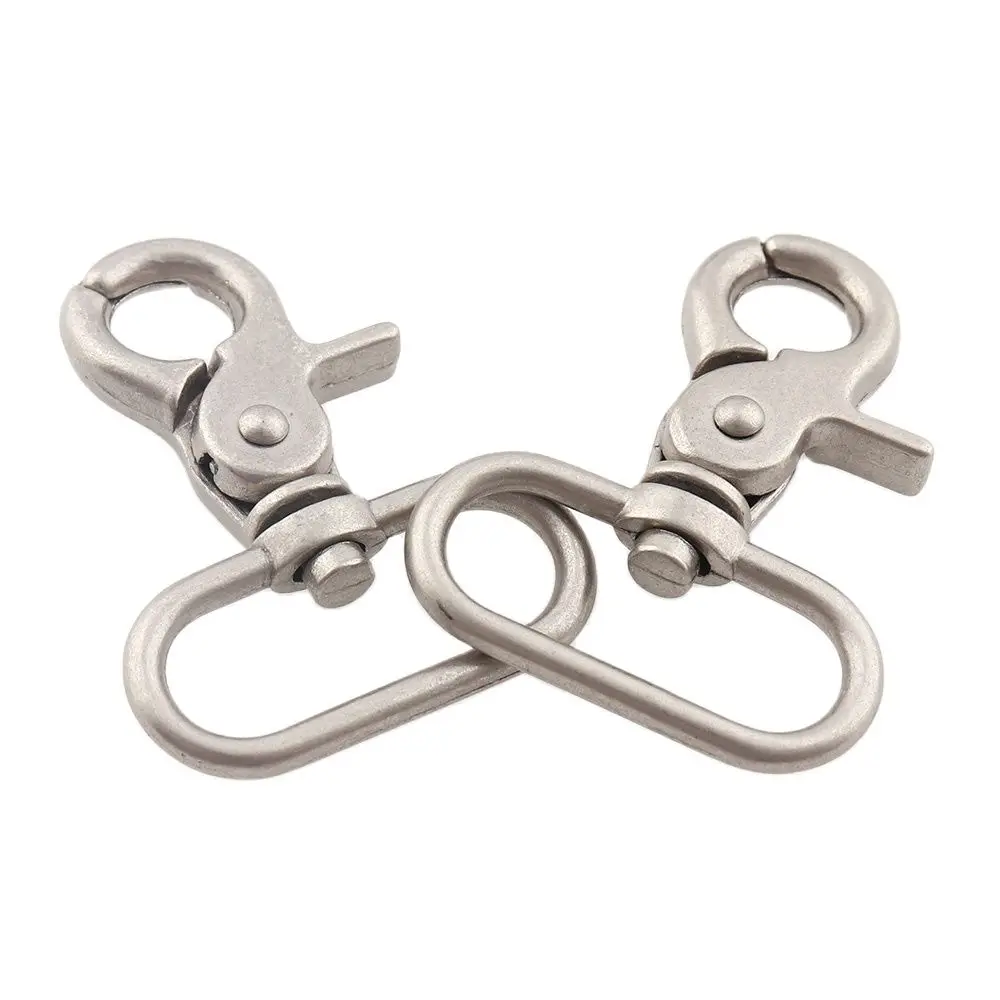 6pcs Metal Silver Belt Buckle Strap Bag Clasps Lobster Swivel Trigger Clips Snap Hooks Handbag Metal Buckles 30mm Accessories