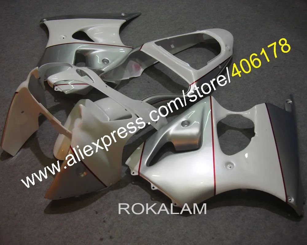 

Комплект обтекателей 00-02 ZX 6R для Kawasaki Ninja ZX6R 2000 2001 2002, серебристый, из АБС-пластика (литье под давлением)