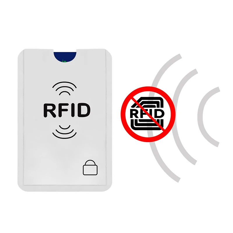 10 قطعة/الوحدة مكافحة سرقة البنك بطاقة الائتمان حامي NFC RFID حجب حامل البطاقة المحفظة غطاء الألومنيوم احباط ID الأعمال بطاقة حالة