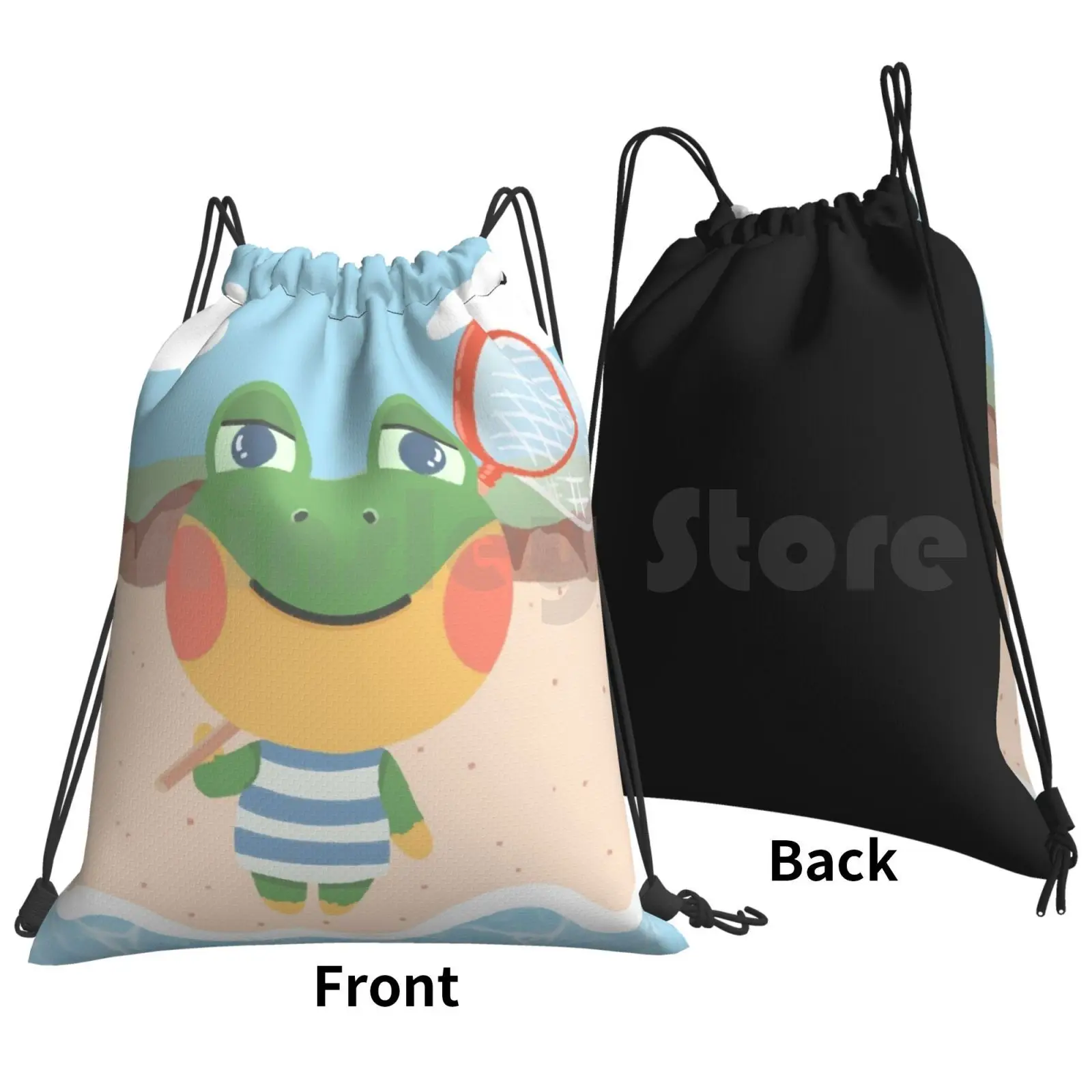 Henry Backpack Drawstring Bag Riding Climbing Gym Bag  Henry Henry Animal Animal Acnh Henry Acnh New Horizons Cute Henry Cute