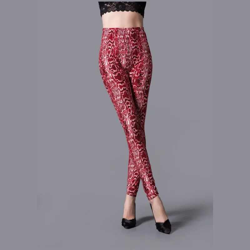 Leggings Sexy a vita alta Leggings con stampa serpente Leggings Fitness donna Skinny Active Wear pantaloni Push Up Leggings allenamento