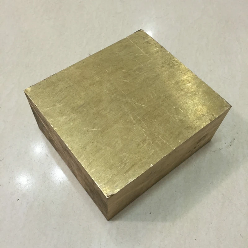 20mm-60mm Solid Square brass block Sheet Customized CNC service