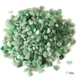 100g 5-7mm Natural Dong ling Jade Gravel Crystal Stone Rock Healing Gemstone Green Aventurine for Fish Tank Home Decor