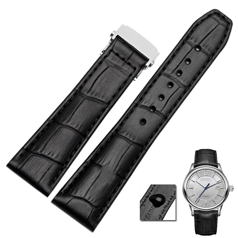 Erste schicht kalbsleder strap für MAURICE LACROIX Eliros armband kuh echtes leder leder bands 20mm 22mm mit klapp schnalle