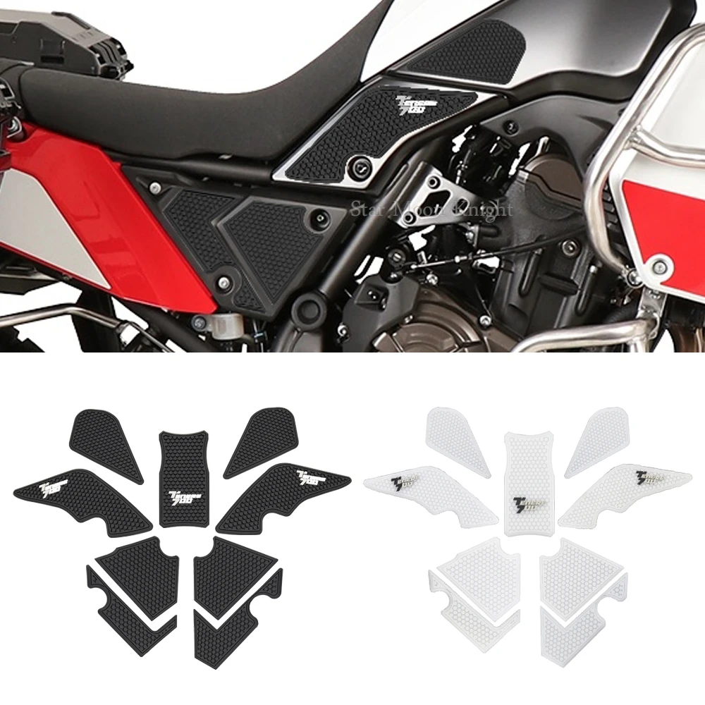 Motorcycle Non-slip Side Fuel Tank Stickers Waterproof Pad Rubber Sticker FOR YAMAHA Tenere 700 T700 XTZ 700 XTZ 690 2019 2020