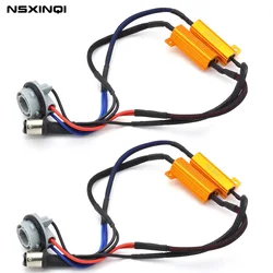 1piece 1157 BAY15D 7443 W21/5W 3157 P27/7W 50W 8ohm Load Resistor LED Light Bulb Fast Hyper Flash Error Code Canbus Decoder