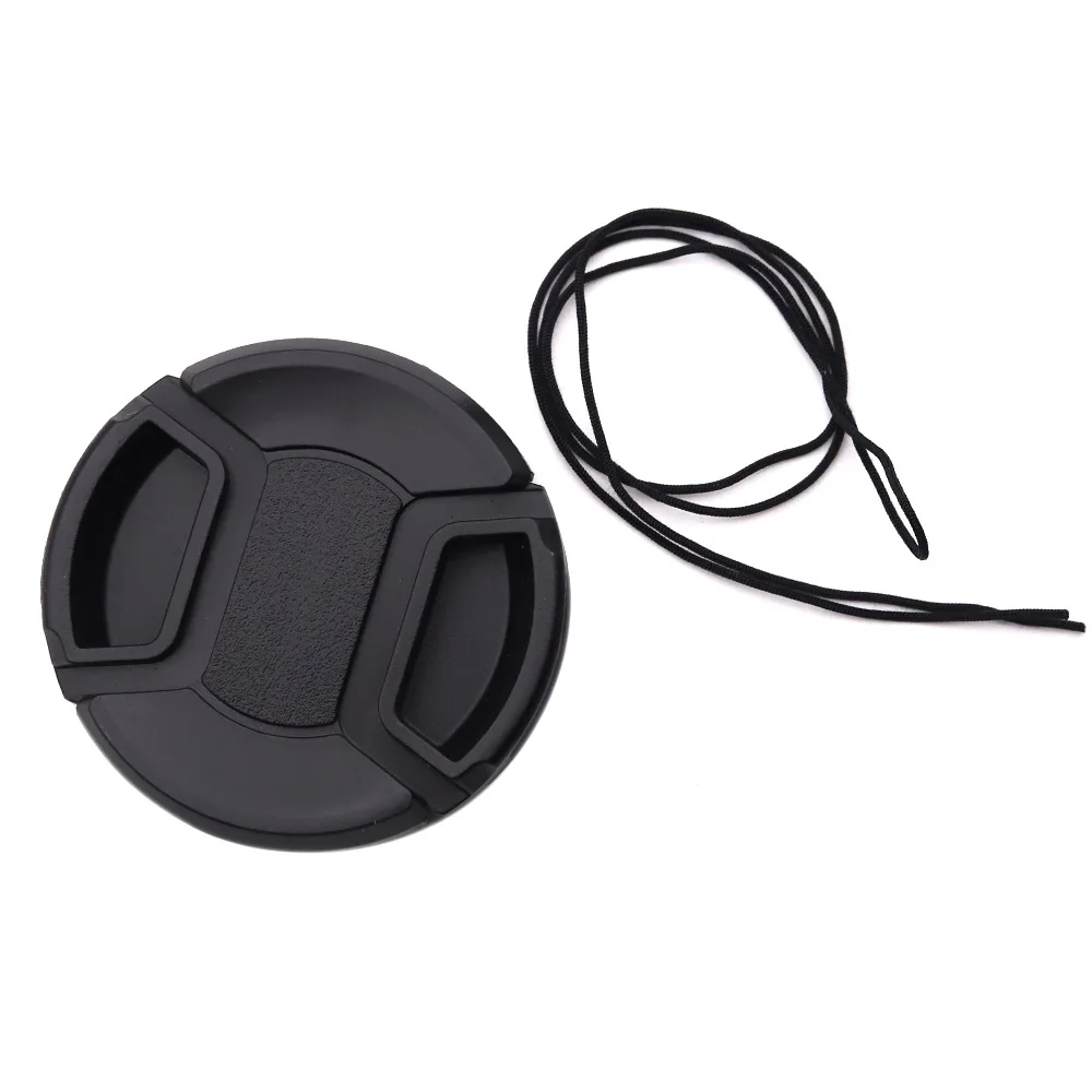 62 67 72 77 82 86mm Universal Center Pinch Snap-on Front Lens Cap For Canon For Nikon For Sony etc.