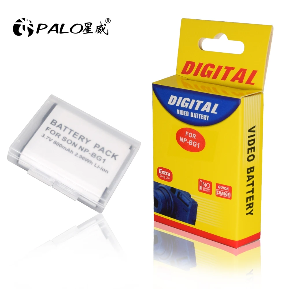 2Pcs Palo Battery 3.6V 1300 MAh NP-BG1 NP BG1 NPBG1 Isi Ulang Kamera Digital Baterai untuk Sony Cyber tembakan DSC-H3 DSC-H7 DSC-H9
