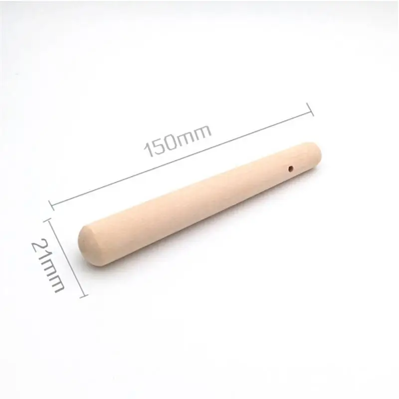 1PC 150 x 21mm Children Kids Wooden Food Muddler Grinding Rod Wood Pestle Professional Muddler for Toddlers Eating -