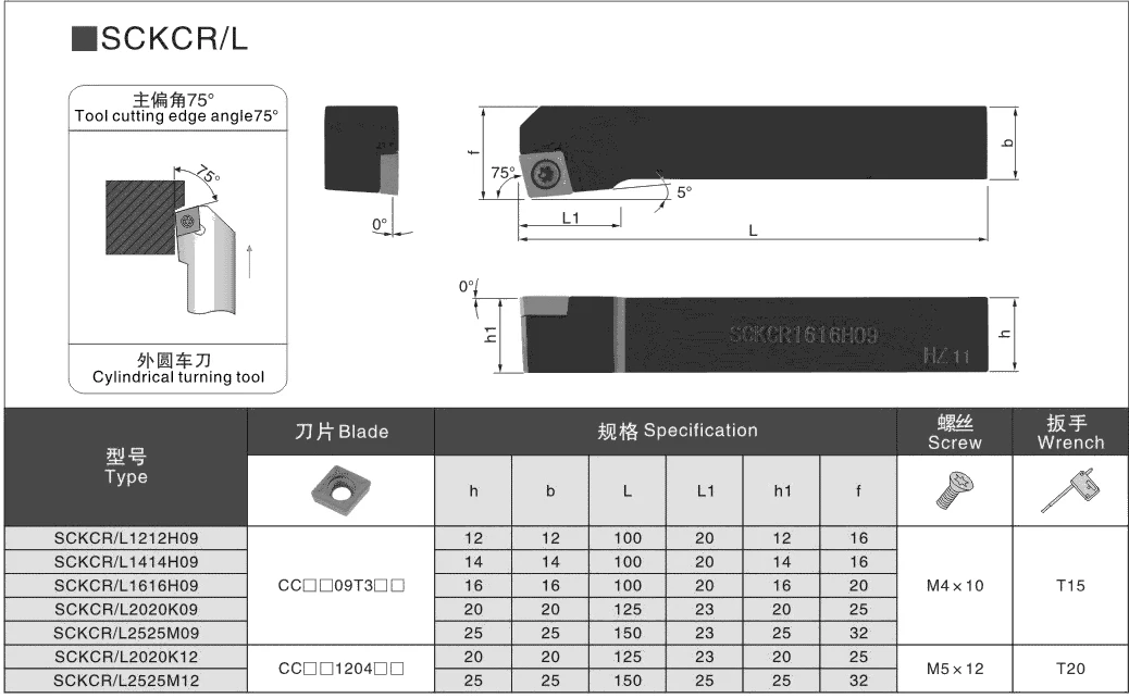 Oltre 75 gradi SCKCR SCKCL muslimex portautensili per tornitura esterna tornio CNC Cutter Shank inserti in metallo duro CCMT