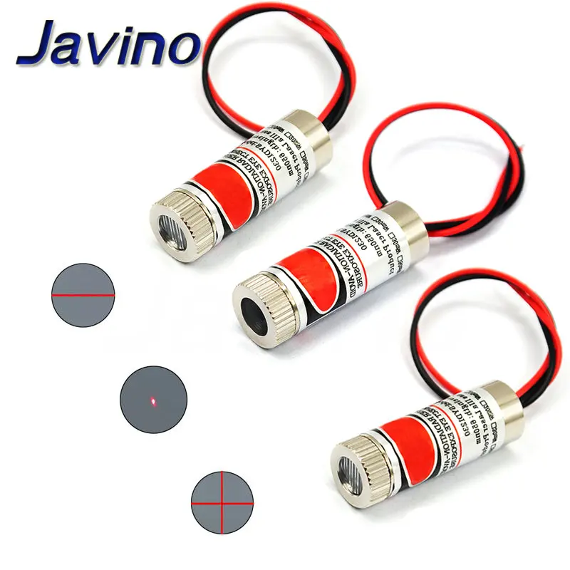 650nm 5mW Red Point / Line / Cross Laser Module Head Glass Lens Focusable Focus Adjustable Laser Diode Head Industrial Class