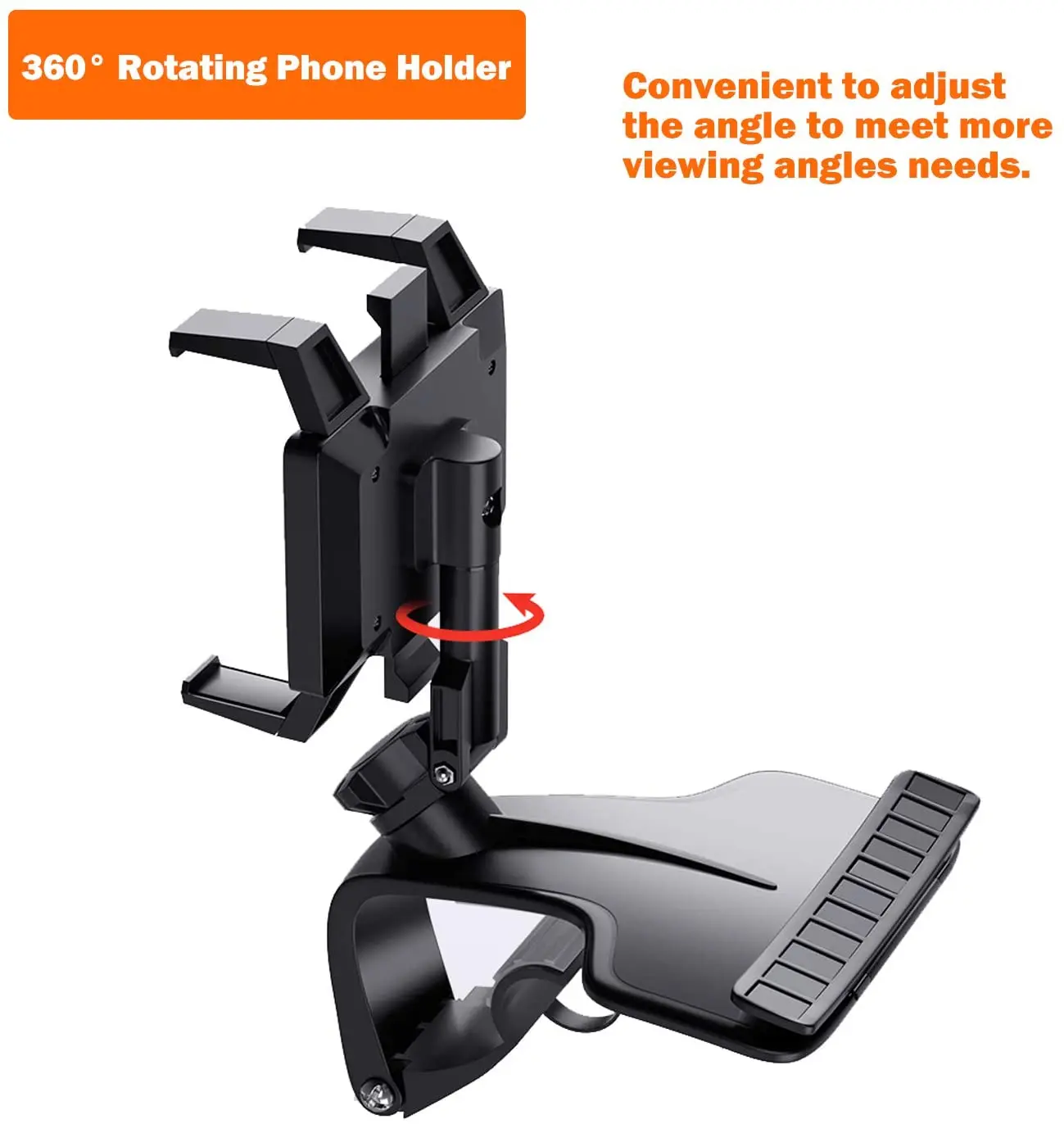 Phone Car Holder with Upgrade 1200 Rotation Dashboard Adjustable Spring Clip Cell Phone Holder,Spida Mount for iPhone12 11