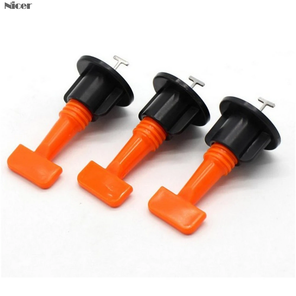 50 pz/set Livello Zeppe Distanziali di Piastrelle Per Pavimenti In Mattonelle Della Parete Spacer Carrelage Piastrelle Sistema di Livellamento Livellatore Locator Distanziatori Pinza