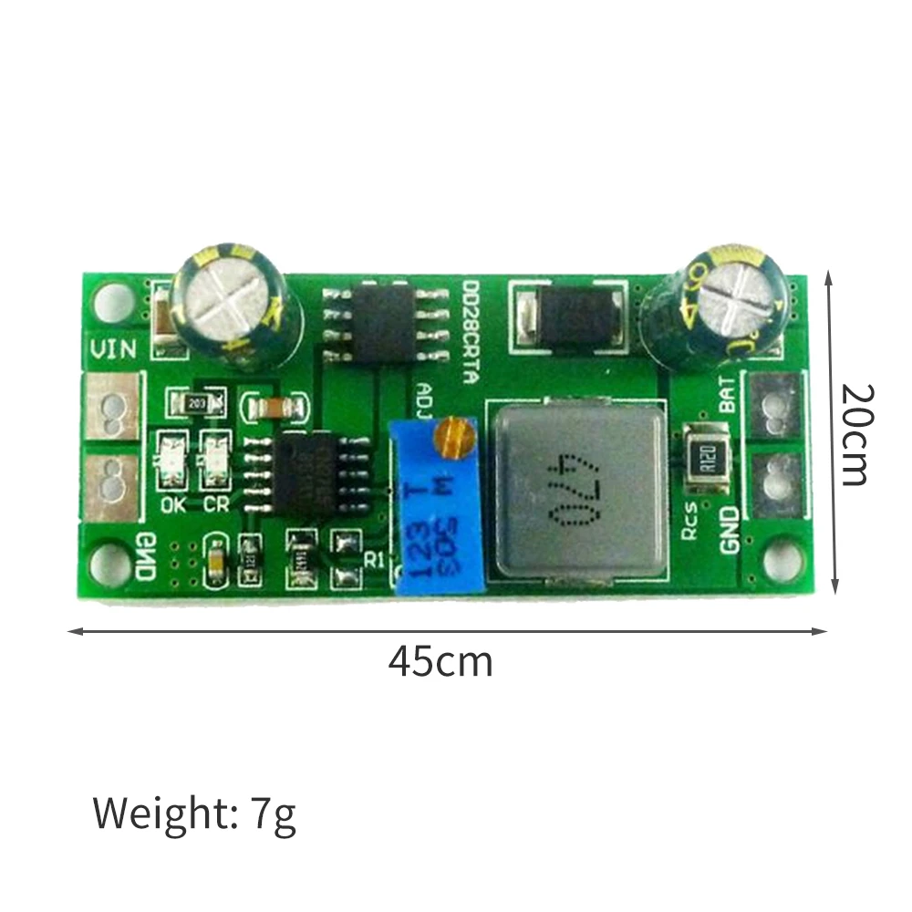 1A 3.2V 6.4V 9.6V 12.8V 16V 19.2V Adjustable LiFePO4 Lithium Battery Charger Charging Module DC-DC Buck Converter