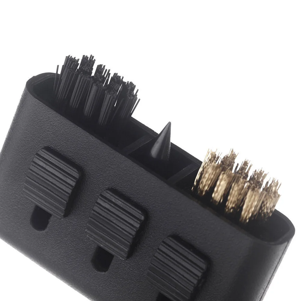 3-in-1 Golf Club Groove Putter Keil Ball Reinigung Pinsel Reiniger Tragbare Spikes Tasche Kit Werkzeug Golf Training hilfsmittel Zubehör – Detail 4