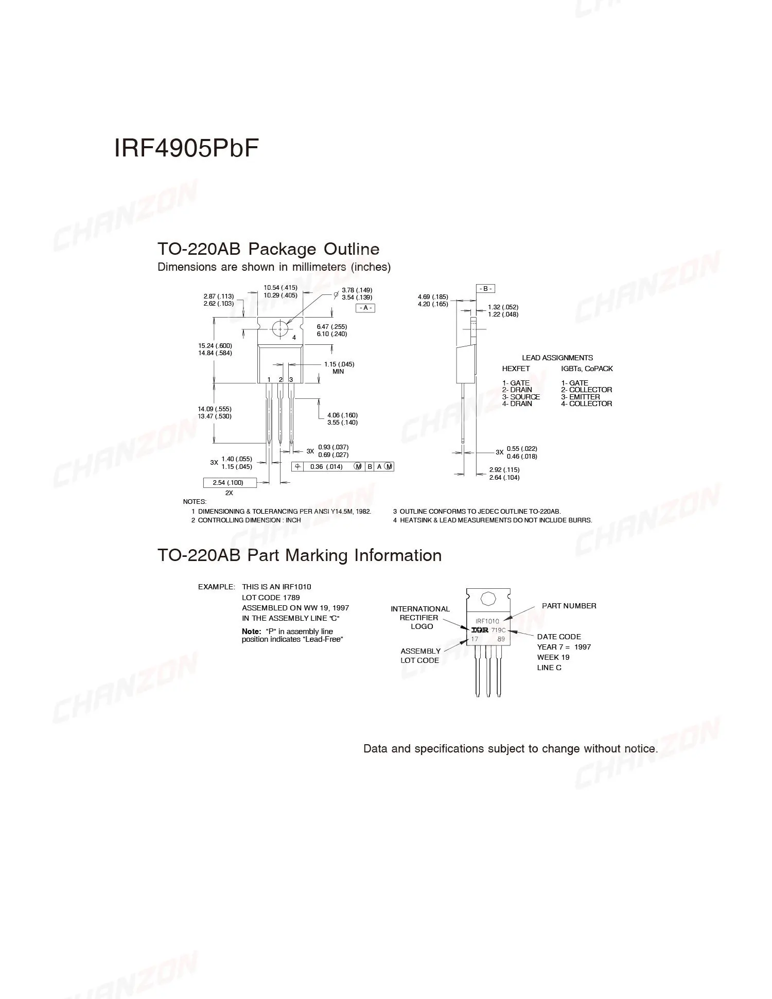 Imagem -06 - Circuitos Integrados para Modelos Irf4905 A220 Circuitos Integrados Poderosos de Triodo Transistor Ponto Bipolar Bjt 10 Peças