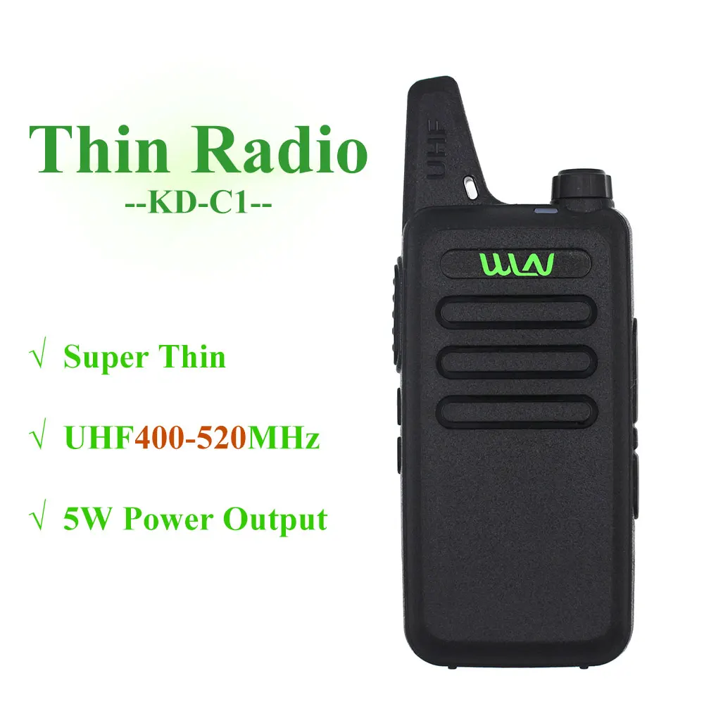 Imagem -02 - Wln Kd-c1 Mini Walkie Talkie Uhf 400470 Mhz 5w Potência 16 Canal Mini-handheld Transceptor Melhor Então Bf888s 10 Peças