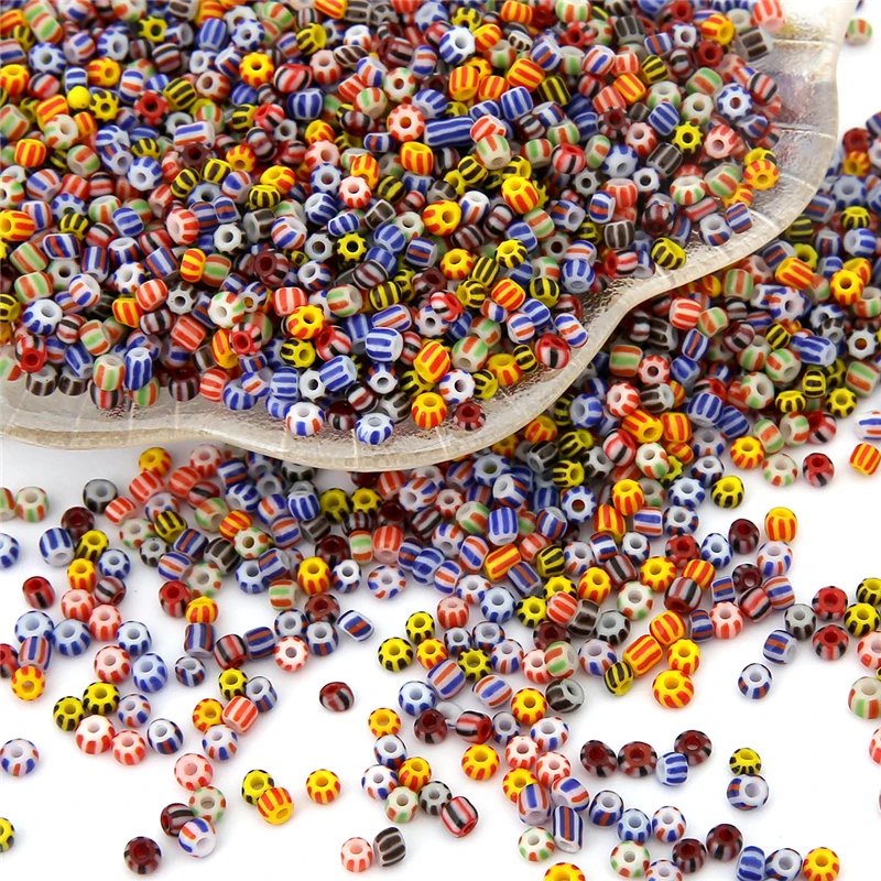 8/O 20g 650Pcs Mixed Multi-Color Czech Glass Seed Spacer Beads Austria Crystal Round Beads For Kids Jewelry Making Bracelets DIY