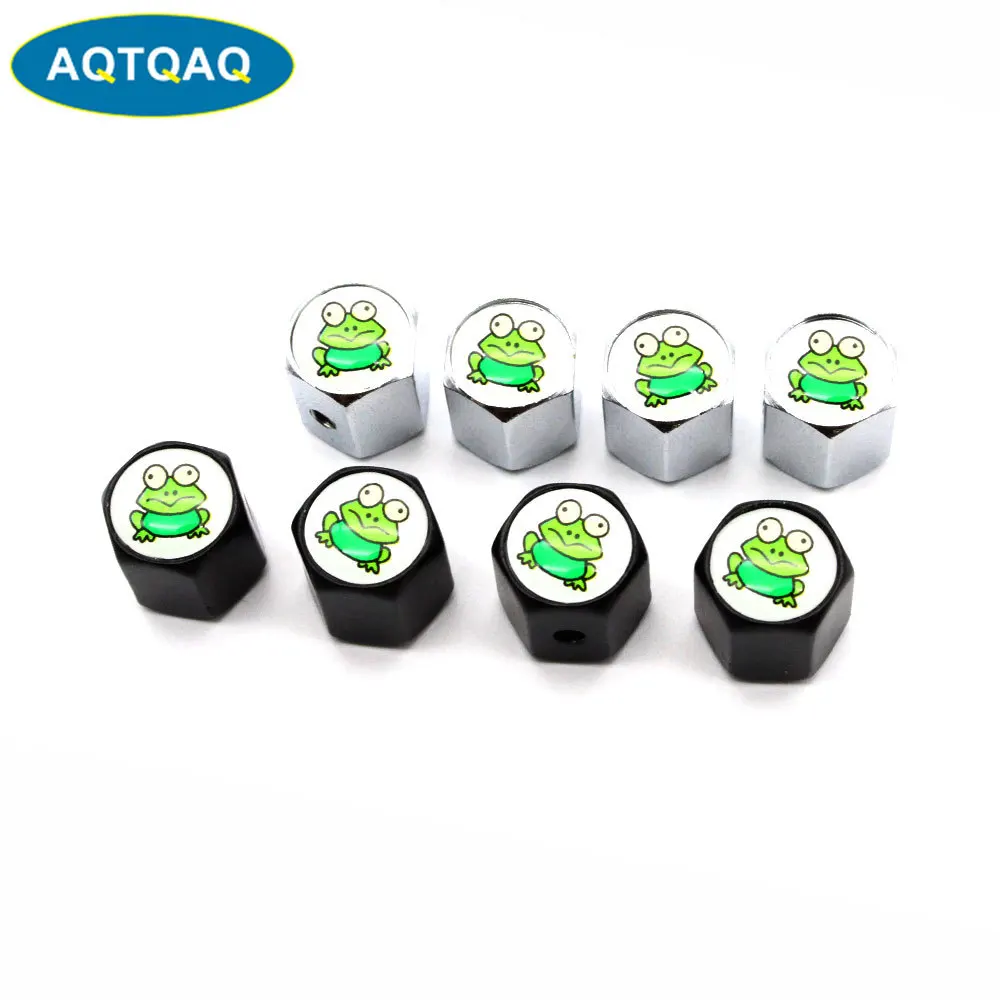 

4Pcs/set Car Styling Zinc Alloy Anti-theft Mini Logo Car Tire Valve Caps Wheel Tires Tire Stem Air Cap Airtight Covers