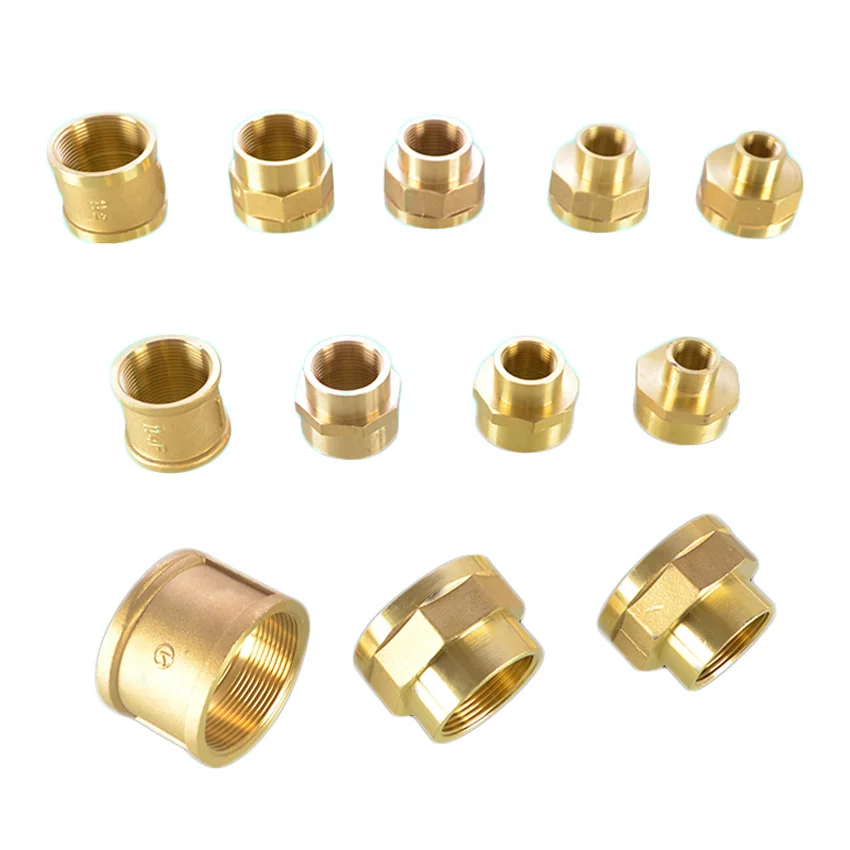 

Brass Bsp 1/2" 3/4" 1" 11/4" 11/2" 2" Female x Female Thread Connector Joiner Pipe Fitting Adapter