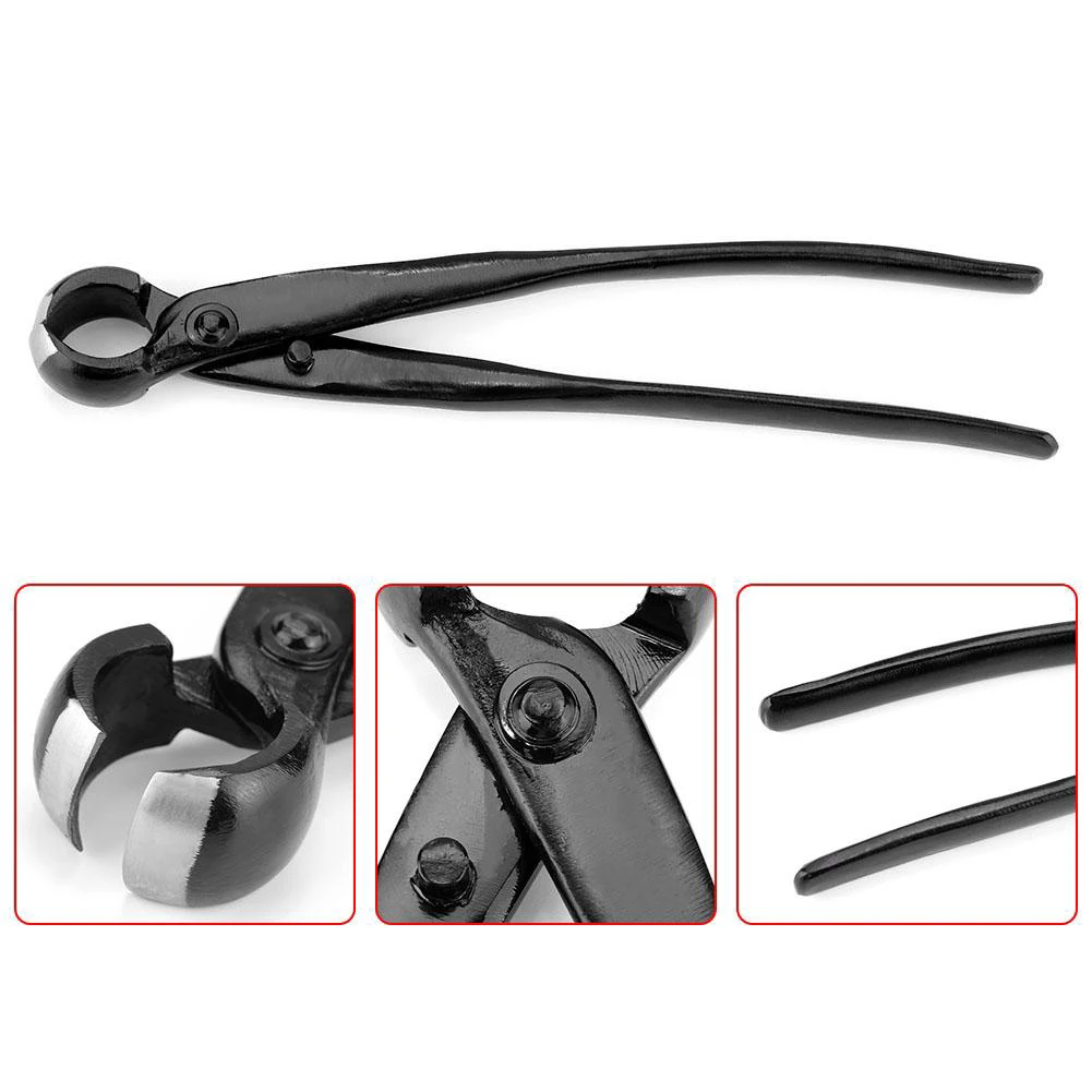 210mm Professional Round Edge Concave Knob Branch Cutter Garden Bonsai Tools Pruner Scissors Cutter Knife