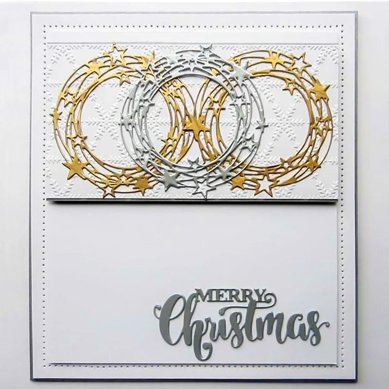 MERRY Christmas Dies Cut Word Metal Cutting Stamps Craft Scrapbooking
