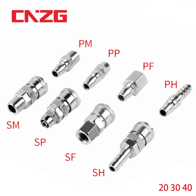 Pneumatic Fitting C Type High Pressure Coupling PP20 SP20 PF20 SF20 PH20 SH20 PM Pneumatic Fitting C Type High Pressure Coupling PP20 SP20 PF20 SF20 PH20 SH20 PM