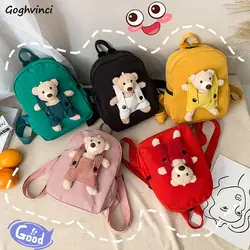 Backpacks Kids Cartoon Bear Cute Small Schoolbags Travel Fashion Candy Color Kindergarten Toddle Boys Girls Children Preschool