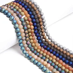 Natural Druzy Agates Rough Beads Cracked Geode Stone Crystal Druzy Matte Loose Beads For Necklace Jewelry Making 15