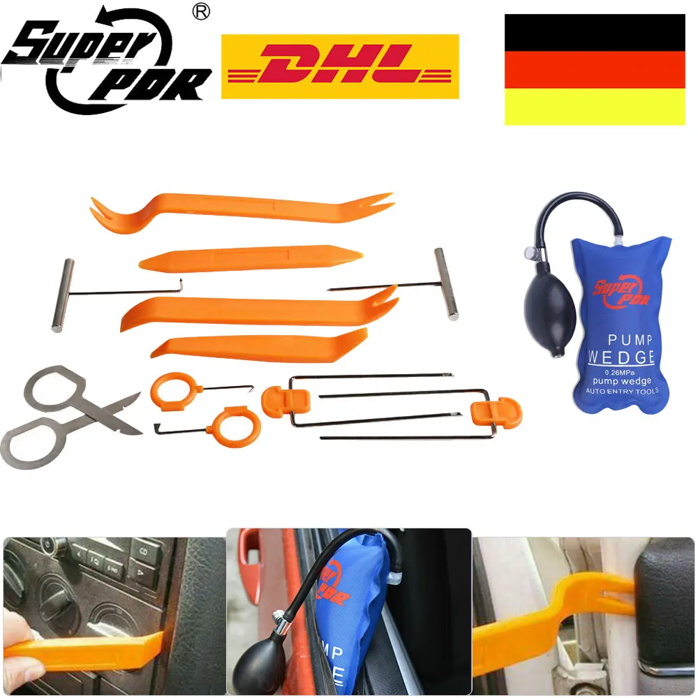 Autoradio pannello Audio Trim porta Clip rimozione fabbro Kit di strumenti pompa cuneo PDR plastica stampaggio finestra Clip di fissaggio accessori