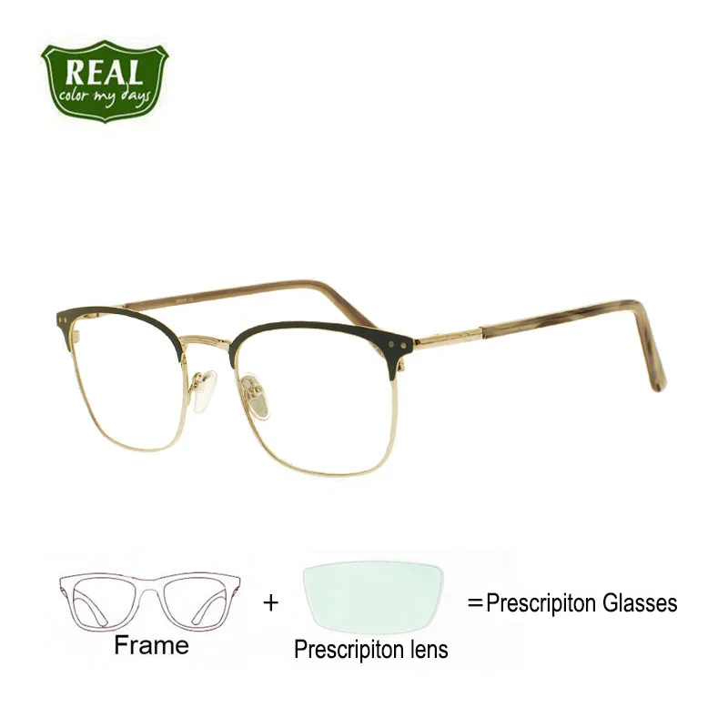 

Top Selling Men Metal Eyeglass Frame steel Optical frame prescriptives eyewear give free glasses