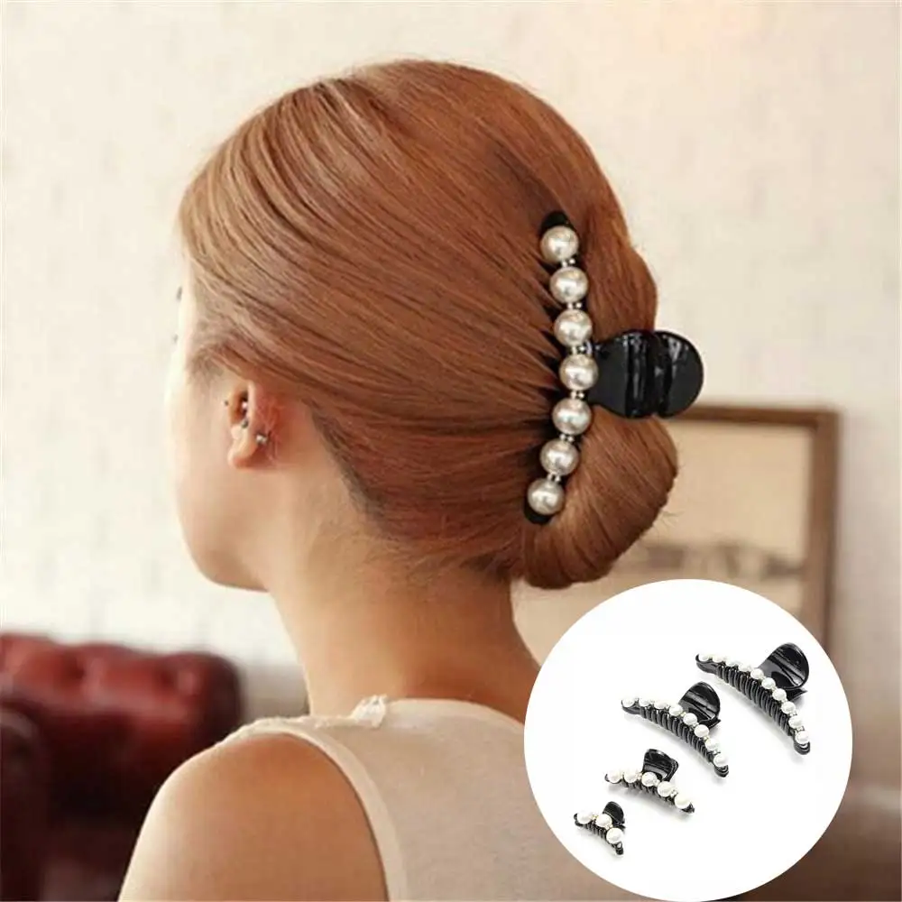 Fashion Pearl Hair Claws For Women Hairpins Banana Clips Hair Accessories Ornaments Headwear Hair Clip Girl hair styling tools