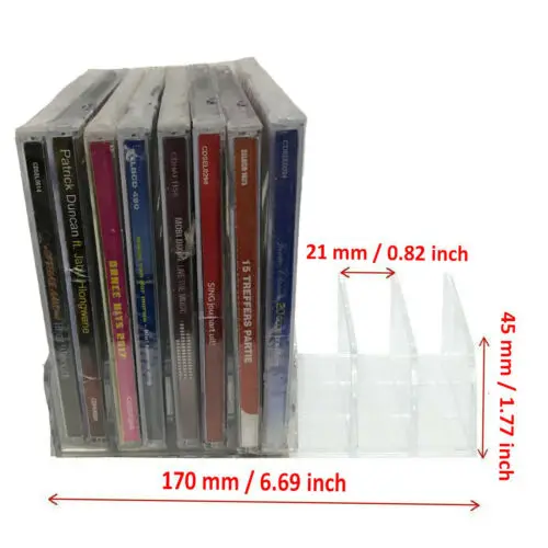 CD Storage Holder Rack Display,Premium Organizer Clear Acrylic CD-DVD Stand