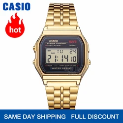 Casio assista homens relógio de ouro top marca de luxo led digital à prova d 'água de quartzo homens relógio esportivo militar relógio de pulso reloj hombre erkek kol saati montre часы мужские zegarek meski A168WG-9