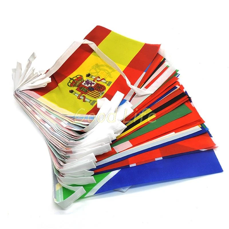 100 Countries String Flags Banner National World Hanging Flags Bunting Banner For Football Fans Party KTV Bar  Decorations