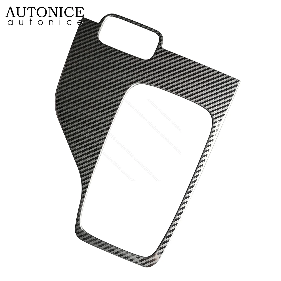 Carbon Fiber Color Stainless Button Gear Panel Cover Trim Fit for Ford Ranger 2015 2016 2017 2018 2019 2020 LHD Low version