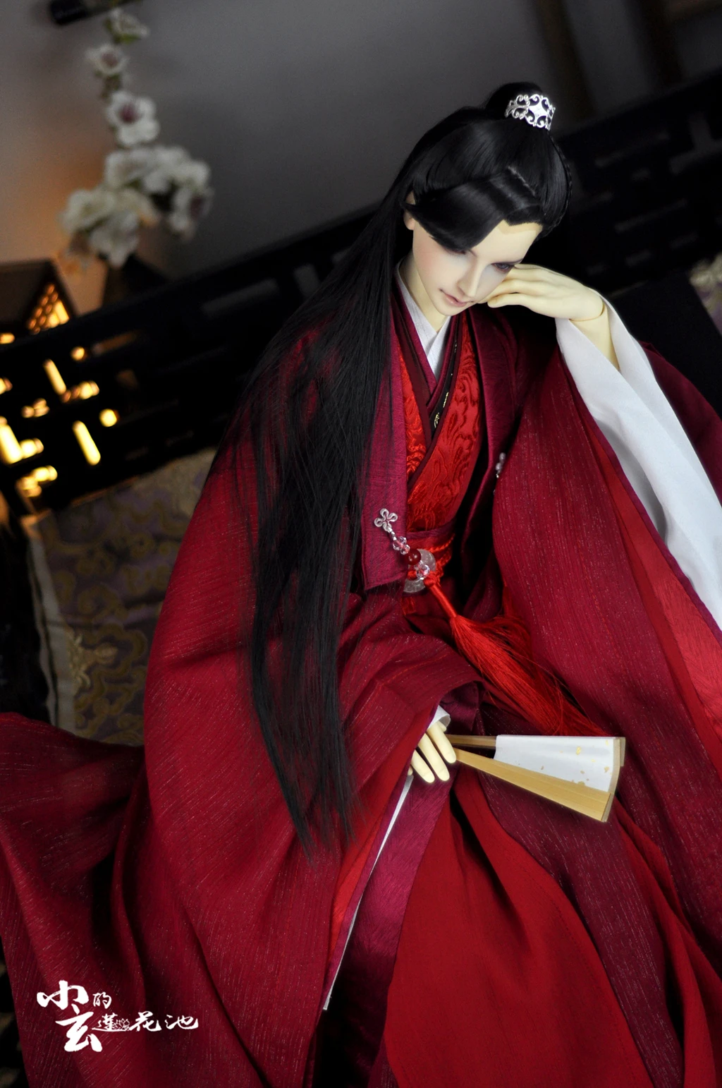 1/3 Scale BJD Ancient Costume Outfit Samurai Hanfu Dress For BJD/SD SD13 POPO68 SSDF ID72 Strong Uncle Doll Accessories C1507