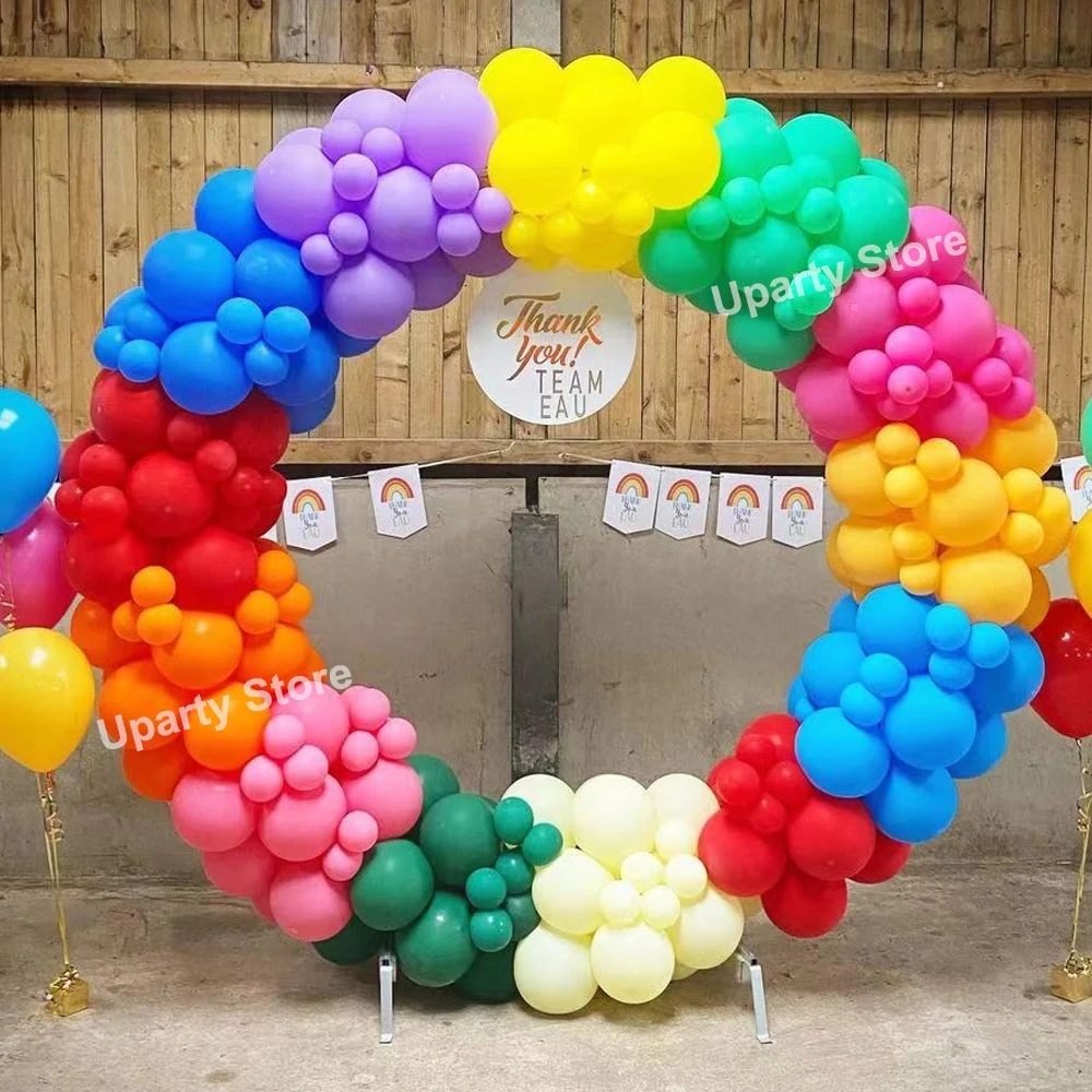 162PCS Carnival Balloons Arch for Birthday Party Decorations Rainbow Balloon Garland for Baby Shower Birthday Party Decor Suppli