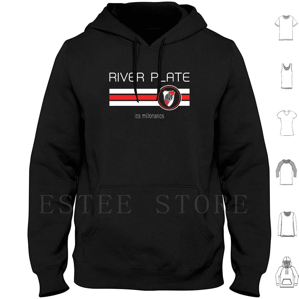 Superliga-River Plate ( Away Black ) Hoodie Long Sleeve Football Superliga River Plate Los Millonarios Argentina Soccer