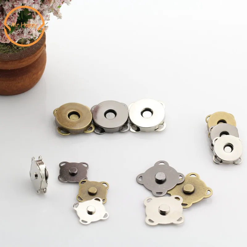 High quality 10sets/lot sew on metal magnetic Snaps button for overcoat bag garment accessories scrapbooking DIY