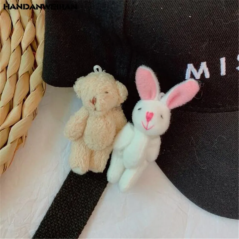 1Pcs 7Cm Mini Cute Rabbit Brooch Toys Animal Buuny Stuffed Toy Holiday Gift For Girls&Boys Christmas Gift