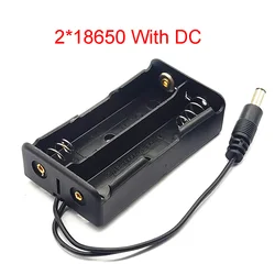 18650 Battery Holder Plastic 18650 Battery Case 18650 Battery Storage Box Case For 2x 18650 With DC 5.5 * 2.1 mm 3.7V DIY